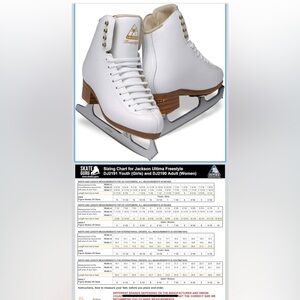 Jackson Freestyle DJ2190 women Ice Skates 7 1/2 C white